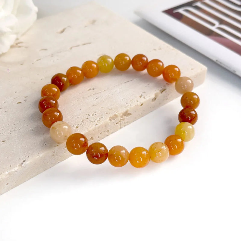 Natural Stone Beads Bracelet For Women Men Agate Crystal Quartzs Aquamarines Jades Jewelry Agates Elastic Bangle Bracelets 6 8mm