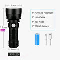 High Power XHP70 LED Flashlight Tactical Torch USB Rechargeable Lantern Waterproof Lamp Ultra Bright Lantern For Camping Outdoor
