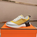 Men's Casual Leather Running Shoes Breathable Low-Top Sneakers Black Comfortable Anti-Odor Rubber Sole All-Season Wear