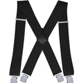 Men's Suspender Trousers Braces with Strong 2 inch Wide 4 Clips Heavy Duty for High Elastic X Style - Visuel 16 | SAMAG