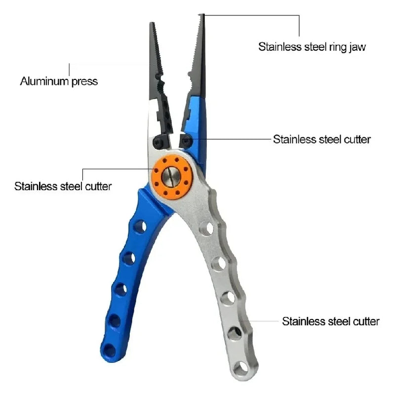 Fishing Pliers Line Cutter Multifunctional Knot Aluminum | SAMAG