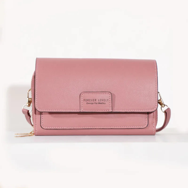 New Women Pu Leather Handbags Female Multifunctional Large Capacity Shoulder Bags Fashion Crossbody Bags For Ladies Phone Purse