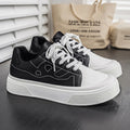 Spring New Men's Shoes, Lightweight Shoes, Trendy and Versatile, Large Size White Shoes, Thick-Soled Casual Sports Sneakers