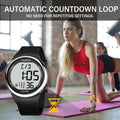 Hearkent Unisex 8 Vibrating Alarms Watch Medication Pill Clock Reminder Big Number Waterproof for Deaf - Visuel 5 | SAMAG