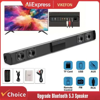 Soundbar Speakers, Bluetooth 5.3, Stereo Surround Sound | SAMAG