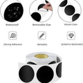 120pcs 5cm Chalkboard Labels with Pen Round Stickers Black Circle Labels Dot Stickers for Office Classroom Home School Crafts