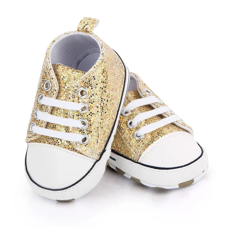 Print Canvas Baby Sports Sneakers For Newborn Baby Boys Girls First Walkers Shoes Infant Toddler Soft Sole Baby Shoes