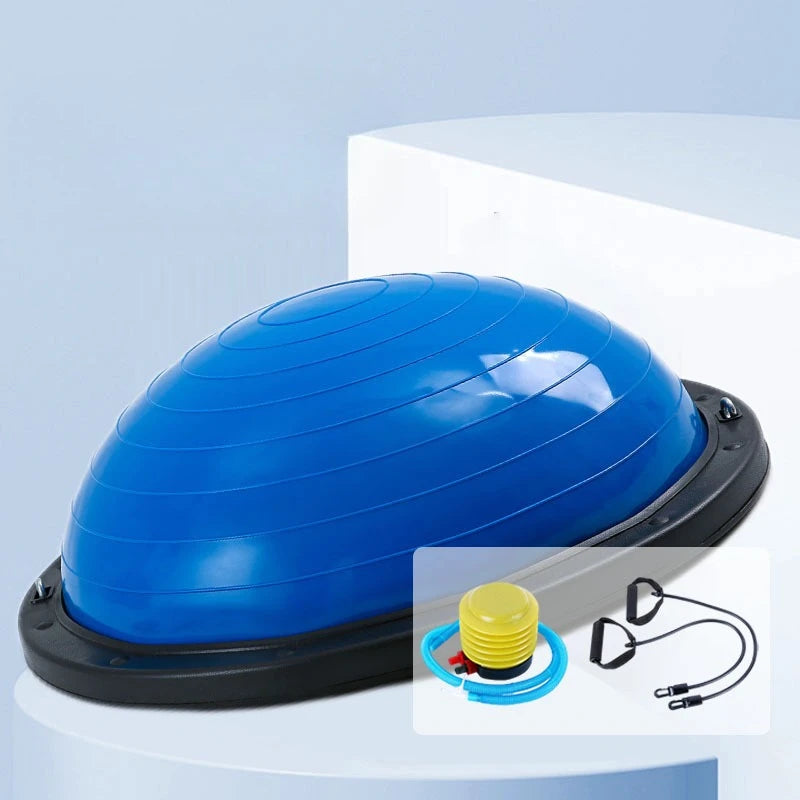 58cm Diameter Blue Glossy Yoga Balance Ball Exercise - View 2 | SAMAG