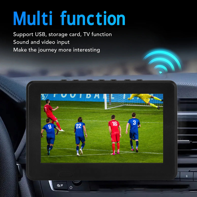 Portable Digital TV 7 Inch ATSC USB Storage Card TV Function Rechargeable 1080P LED Digital Television Portable Digital TV