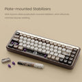Akko MU01 Mountain Seclusion Wooden Mechanical Keyboard RGB Hot-swappable BT 5.0/2.4G Wireless & Type-C Wired Gaming Keyboard