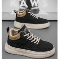 Men's shoes four seasons breathable soft-sole non-slip casual shoes fashion youth Joker flat shoes Thick sole sports board shoes