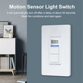 Tuya WiFi Smart PIR Motion Sensor US Standard 1/2 Gang Light Switch 15A AC100-125V Voice Control Works with Alexa Google Home