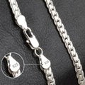 18K Gold/Silver Color 6mm Full Sideways Necklace 8/18/20/24 Inch Chain For Woman Men Fashion Wedding Engagement Jewelry Gifts