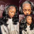Body Wave Bob Human Hair Wigs 100 Black Bobs Lace Frontal Wigs 13x4 13x6 Glueless Lace Wig 7x5 Closure Raw Peruvian Black Wig