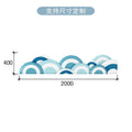 Cartoon Dolphin Wall Sticker Self-adhesive Blue Children's Room Bedside Soft Bag Anti-collision Cartoon Background Wall Backrest