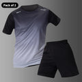 5/3/2/1 Piece Men's Four Seasons Multi-match Combination Sports Suit Gradual Zipper Jacket Running Fitness Short-sleeved Shorts