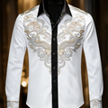 New 11 color men's long sleeved lapel shirt | SAMAG