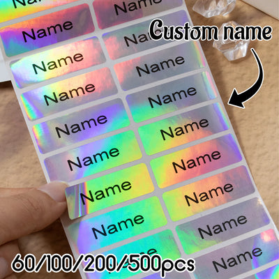 60 - Custom Waterproof Stickers Personalized Name Labels | SAMAG