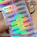 60-500Pcs Custom Waterproof Stickers Personalized Name Labels Stickers For Kids, Back To School Supplies For Kids,