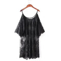 Sexy Cover Up Women Summer Lace Crochet Beach Dress Bathing Suit Bikini Swimwear Casual Boho Chic Vacation Outfit Hot Trendy