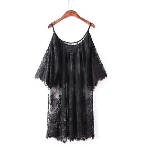 Sexy Cover Up Women Summer Lace Crochet Beach Dress Bathing Suit Bikini Swimwear Casual Boho Chic Vacation Outfit Hot Trendy