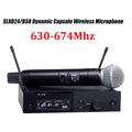 SLXD Microfone 500/600/800MHZ Wireless Microphone System 4pin Headset KSM8/Beta58 Professional Audio Equipment For Stage Karaoke