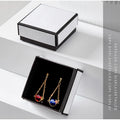 1pcs Kraft Gift Boxes Black White Paper Small Case Cardboard Rings Earrings Bracelet Necklace Jewelry - Visuel 6 | SAMAG