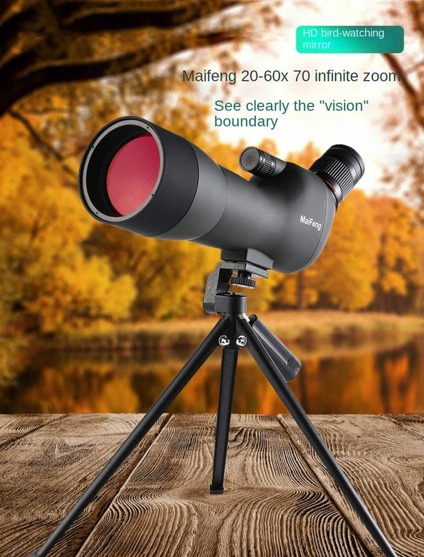 Telescopes Maifeng 20-60x70 Monocular ED Waterproof Straight Dual Focuing Outdoor Sport for Bird Watching With Tripod BAK4