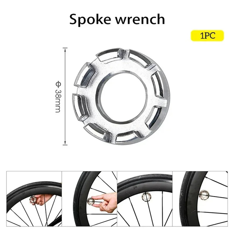 1PC New Bicycle Spoke Wrench Tools Road Bike Spokes Key Cycling Tools Steel Wheels Tool Mtb Accessories