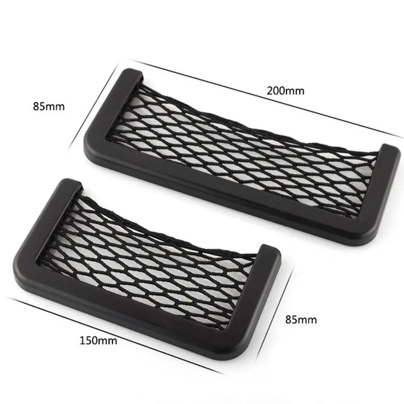 Universal Car Storage Net Automotive Pocket Stowing Tidying Organizer Bag Phone Holder Box Facial Tissue Car Accessories