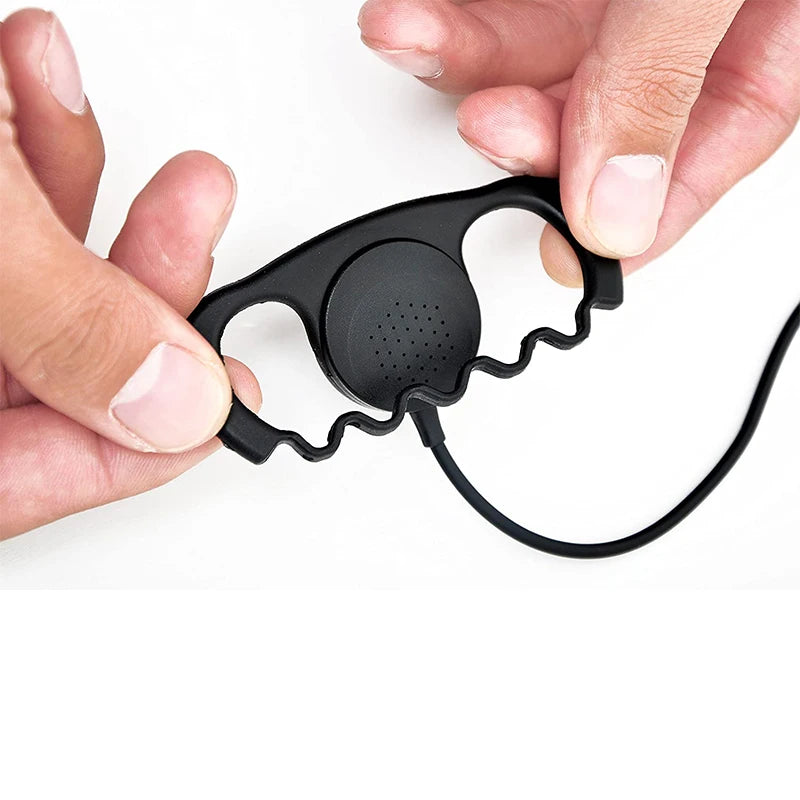 D Shaped Headset Earpiece for Baofeng Walkie Talkie UV-5R,UV 5R,3R Plus,B5,B6,BF888S, Kenwood TK3101 TK2312