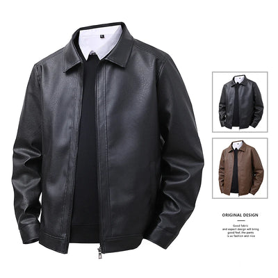 Loose Fit Leather Jacket: Comfortable, Versatile | SAMAG