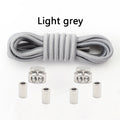 Oval Elastic Shoelace Metal Buckle Laces Unisex Quick-On/Off Shoelaces for Sneakers and Boots 1Pair/2Pair