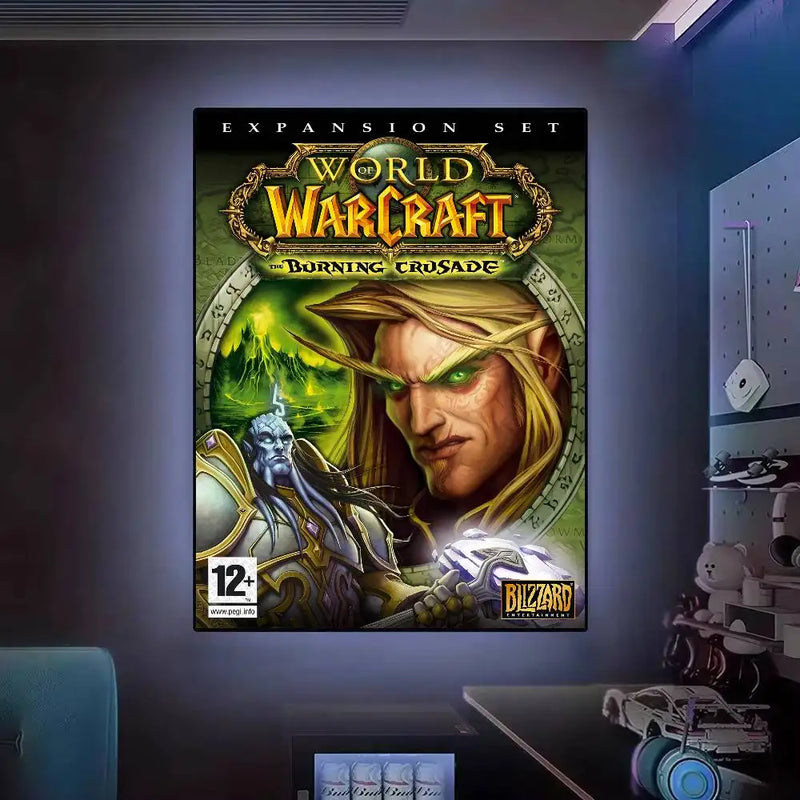 Poster High Quality Print Waterproof Wall Art Sticker For Bar Living Room Decor Gift World Of Warcraft Hot Video Game