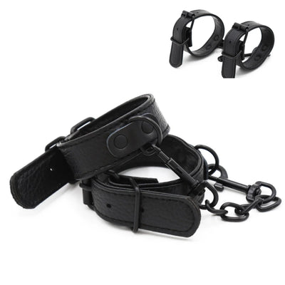 Bondage Cuff Bracelet leather with Buckles Gothic Punk | SAMAG