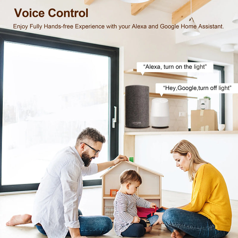 Tuya ZigBee 3.0 Smart Switch Module 10A Smart Home DIY Breaker 1 2 3 4 Gang Supports 2 Way Control Works with Alexa Google Home