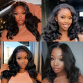 Wear And Go Glueless Bob Wig Human Hair Short Body Wave Lace Front Wigs Pre Cut Brazilian Hair 4X4 Hd Lace Closure Wig For Women