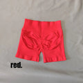 DF L0G0 Women Impact High Waist Seamless Hip Lifting Shorts Elastic Breathable Fitness Yoga Running Workout Shorts