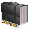 25 expandable document bags with handles, accordion-style document organizer, suitable for A4/Letter size documents.
