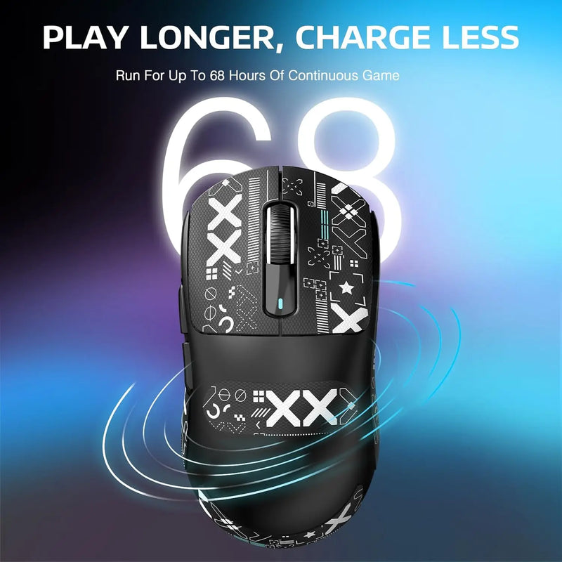 ATTACK SHARK X3PRO 8K Lightweight Wireless Gaming Mouse  Own Anti-slip Mouse PAW3395 26Kdpi Bluetooth electronic sports game