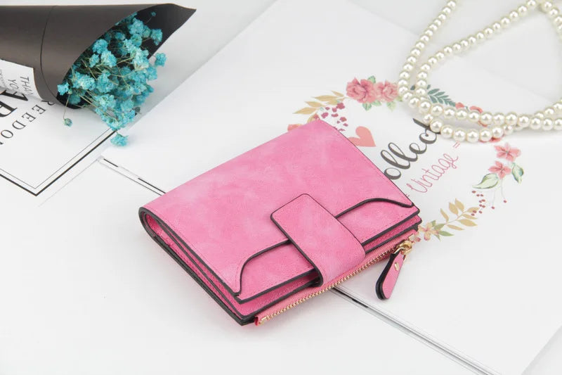 Luxur Leather Women's Wallet Large-capacity Multi-card Slots Slim Coin Pocket Purse Cards Holders Wallet for Woman