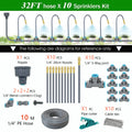 Dual Zone Independent Smart LCD Display Garden Watering Timer Atomization Spray Kit Mist Cooling System Irrigation Controller