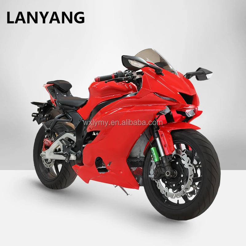 OEM LANYANG DK Racing Electric Motorcycle 180-200KM/H   Ebike 96v Lithium Battery 15000w Scooter   R6 CN/JIA
