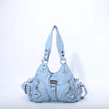 Angelkiss Women Handbags Rose Soft Tote Bag Small Top-handle Purse Fashion Satchel Multi-Pockets Shoulder Bag Hobos Phone Pack