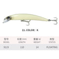 110MM 14G Minnow Fishing Lures 3D Crystal Floating - View 14 | SAMAG