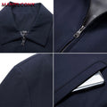 Winter Solid Color Men's Blazers Jacket Thicken Warm Parkas Men's Winter Coat Casual Business Jacket Male Office Dress Coat 3XL