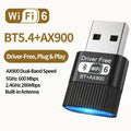 WANJEED AX900 USB WiFi 6 Bluetooth 5.4 Adapter 2in1 Dongle Dual Band 2.4G&5GHz Network Wireless Wlan Receiver DRIVER | SAMAG