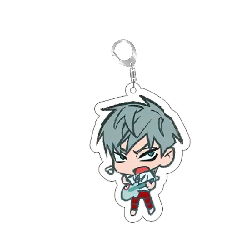 Anime Alien Stage Chibis Keychain Luka Ivan Till Mizi Hyuna Sua Key Ring Game Accessories  Backpack Pendant Prop Jewelry Gift