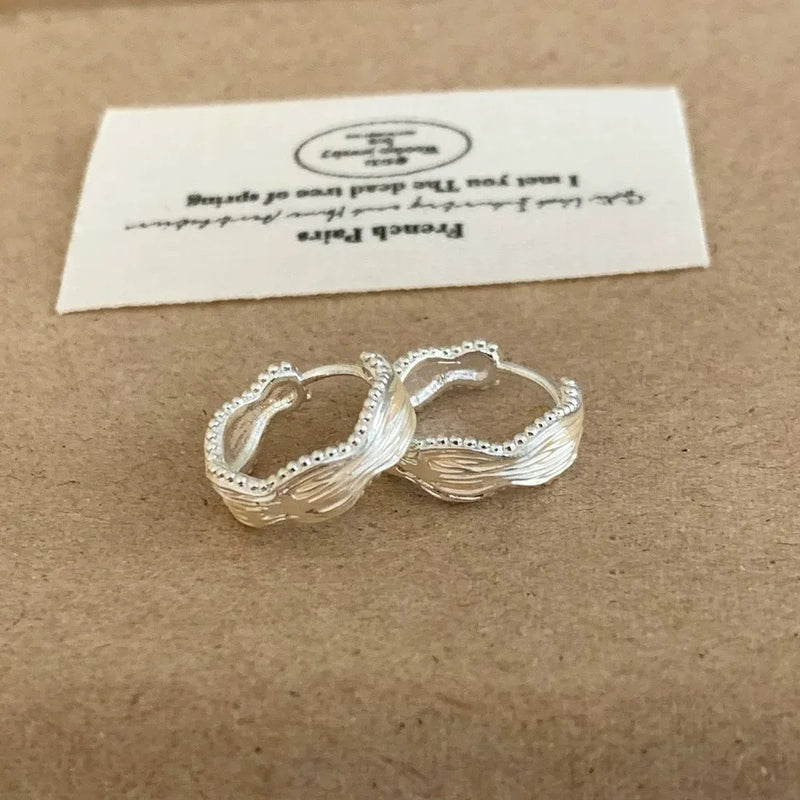 VENTFILLE 925 Sterling Silve Star Hoop Earring for Women Zircon Geometry Wide Office Versatile Jewelry Birthday Gift Dropship