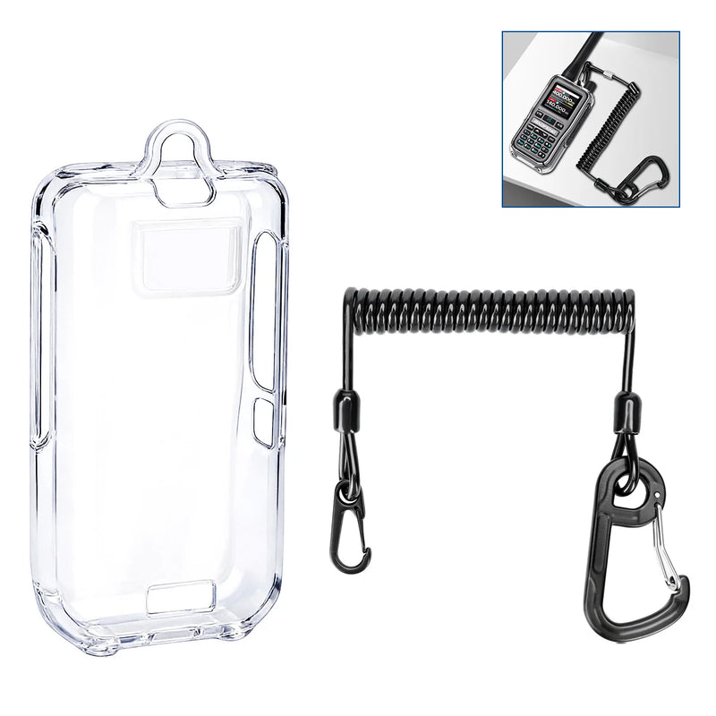 ABBREE Walkie Talkie Clear Protective Case Transparent TPU Cover Clear Case Anti-drop case For BAOFENG UV-5R Mini Two Way Radio